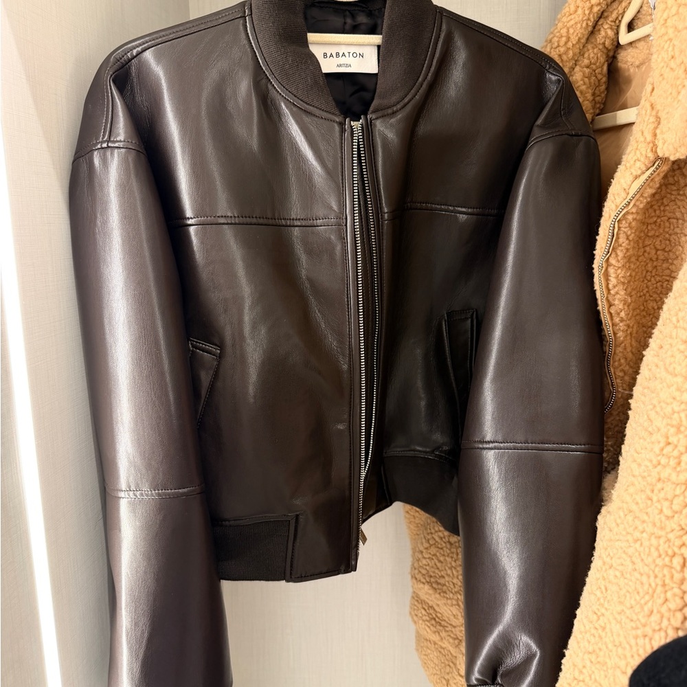 Babaton Mocha Bomber Jacket